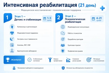 Реабилитация за 21 день в Невьянске